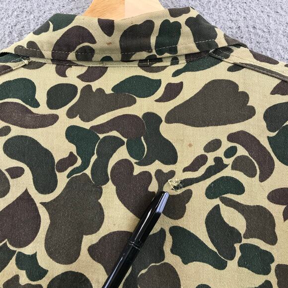 VTG Kmart Hunting Shirt Duck Camo Pocket Button Up Jacket Hong Kong RARE Men XL - Picture 10 of 11